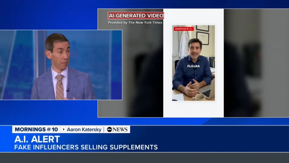 AI alert: Fake influencers selling dietary supplements