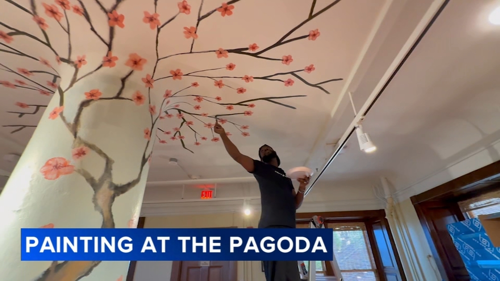 Local artist making his mark inside Reading's famous Pagoda
