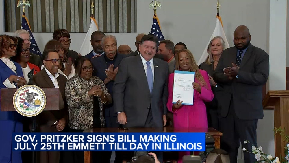 Governor Pritzker signs law to designate Emmett Till Day in Illinois