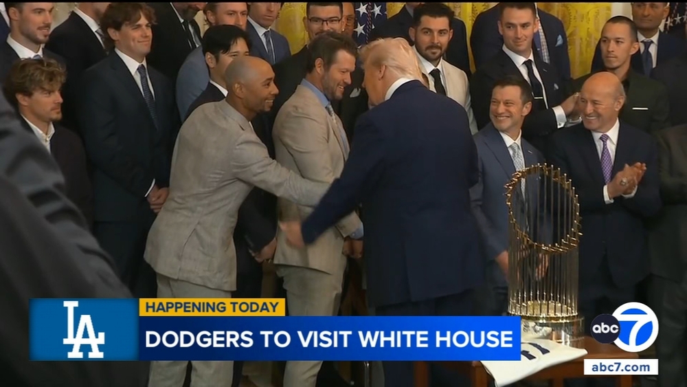 Trump will welcome World Series champion Dodgers to White House