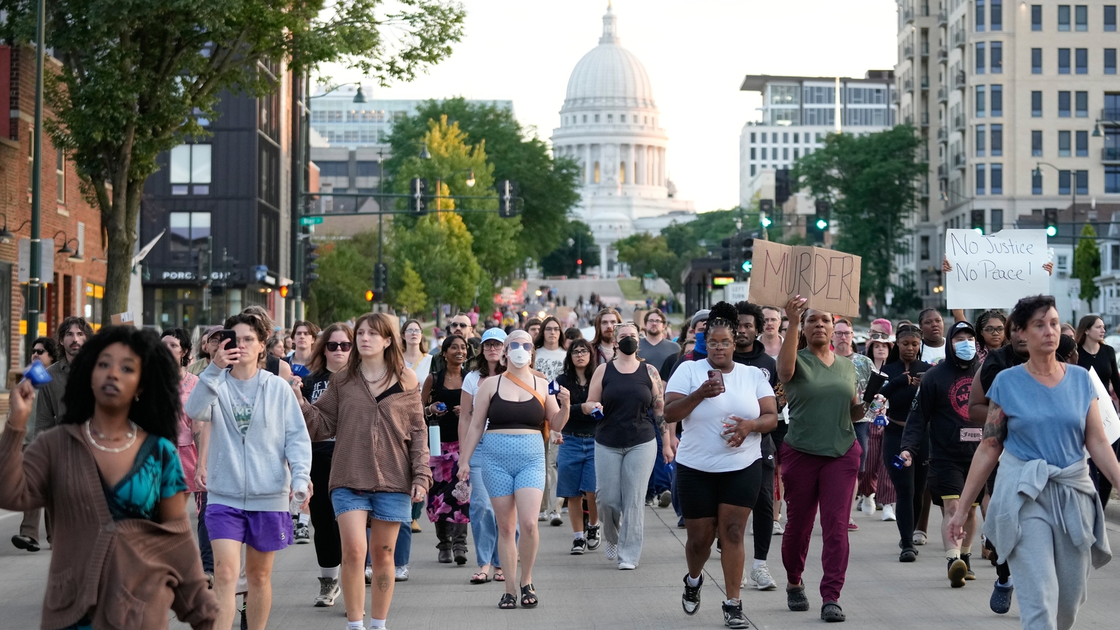 Deadly Madison, Wisconsin police shooting of man with knife sparks protests | LIVE