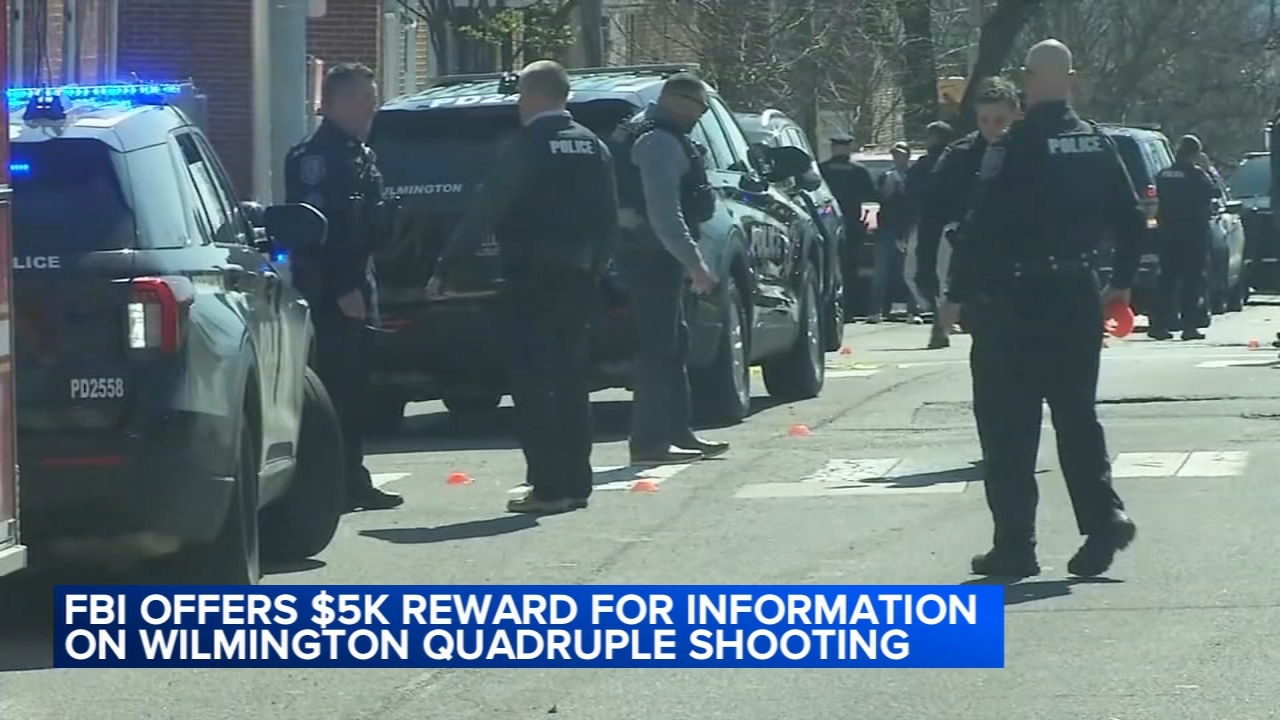 FBI offers $5K reward in deadly Del. quadruple shooting