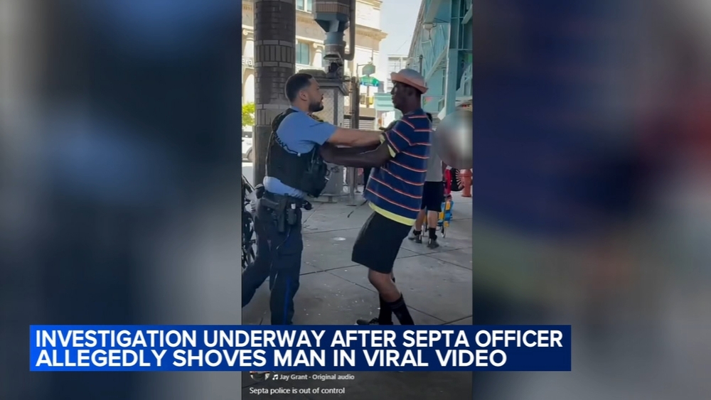 SEPTA investigating after video shows transit officer shoving man