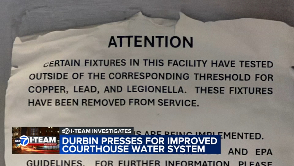 Durbin pressing for action amid possible Legionella at Dirksen