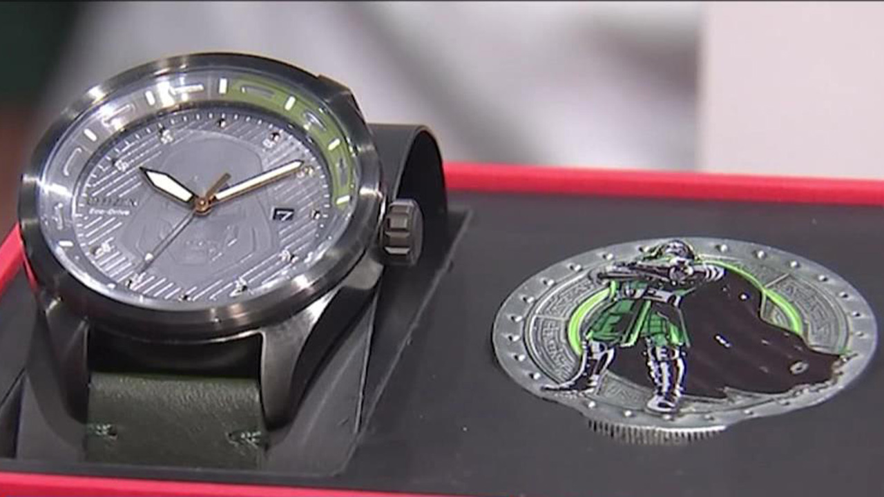 Citizen's new Dr. Doom watch is seen on display at Comic-Con in San Diego, Calif. on Thursday, July 27, 2026.