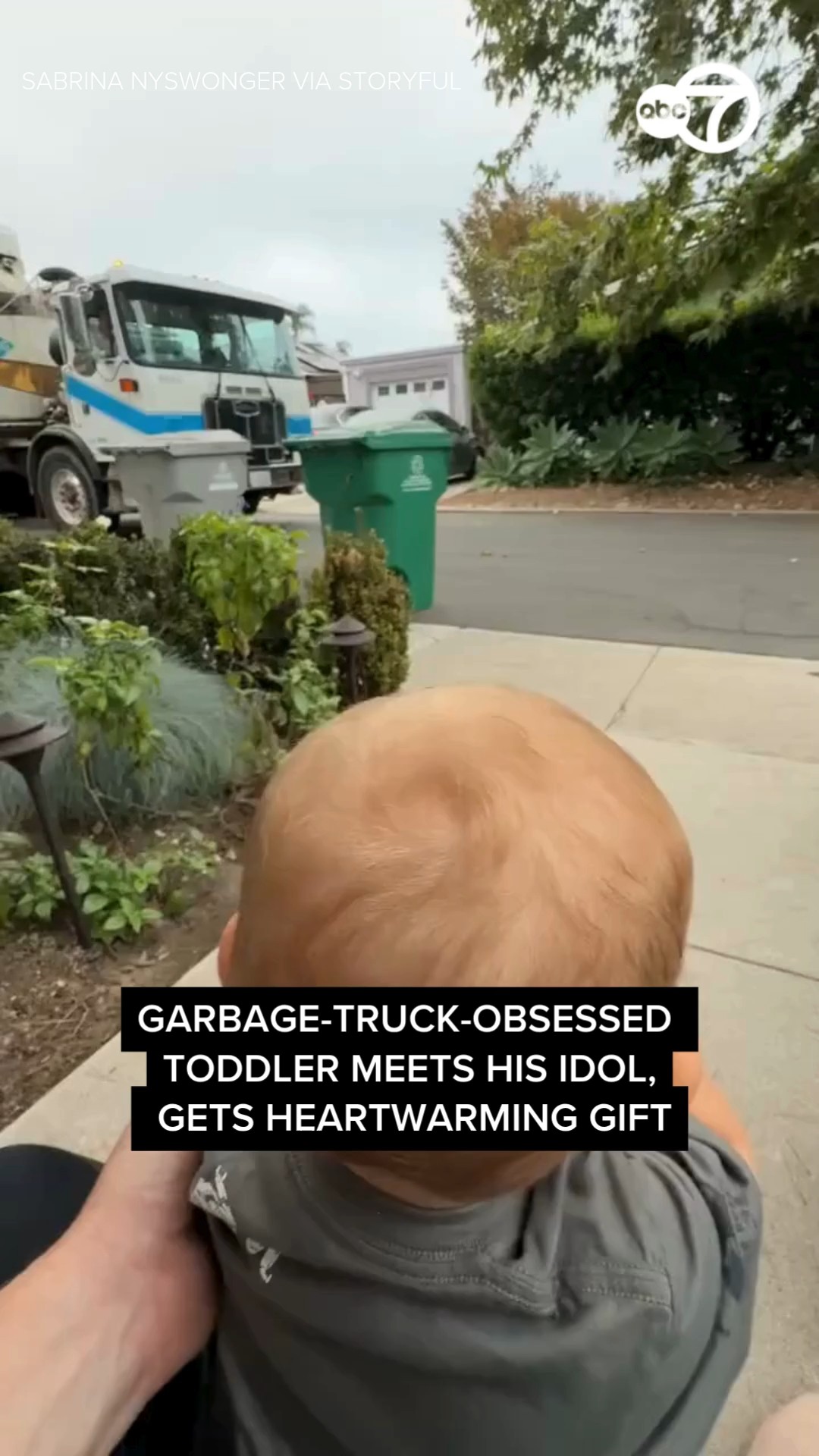 Garbage-Truck-Obsessed Toddler Meets His Idol