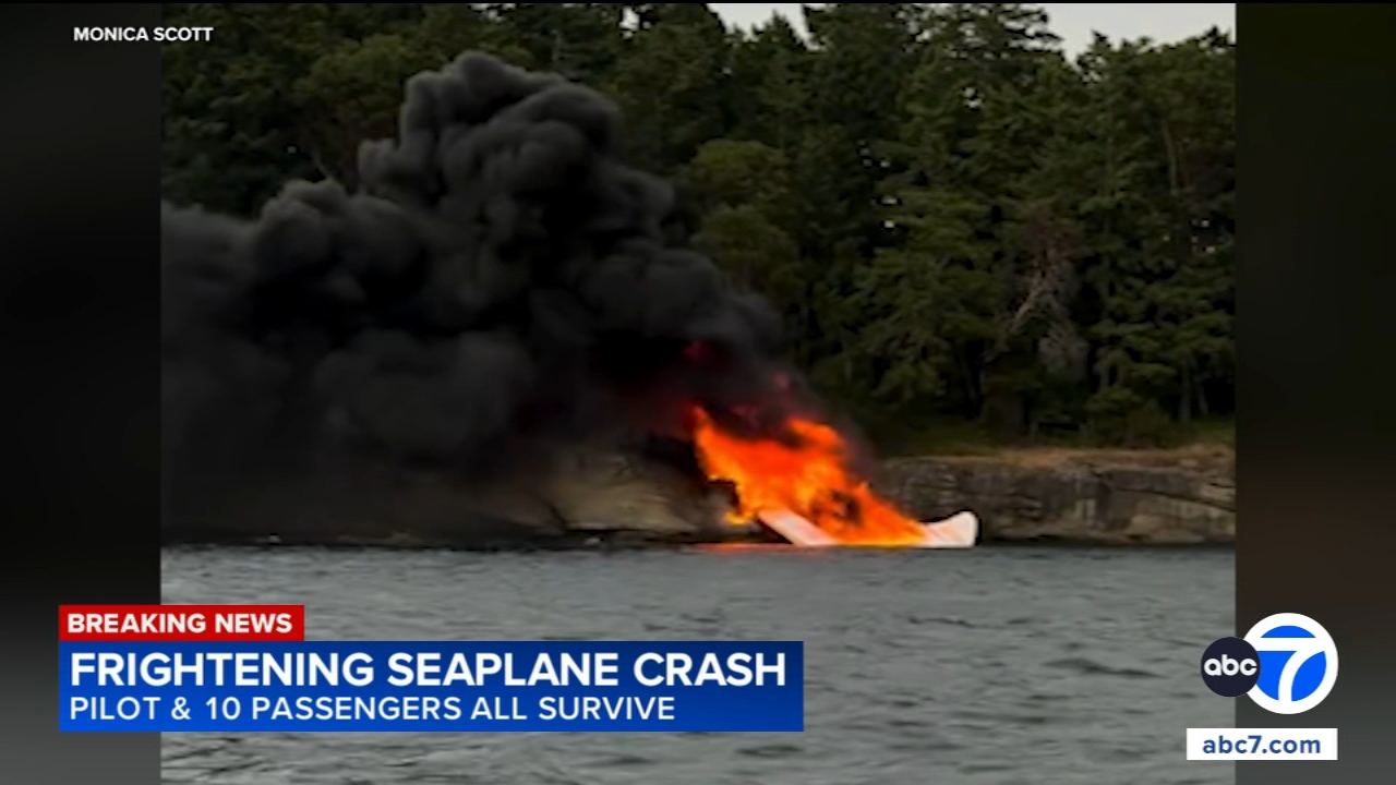 Multiple injured after seaplane crashes off coast of Washington state