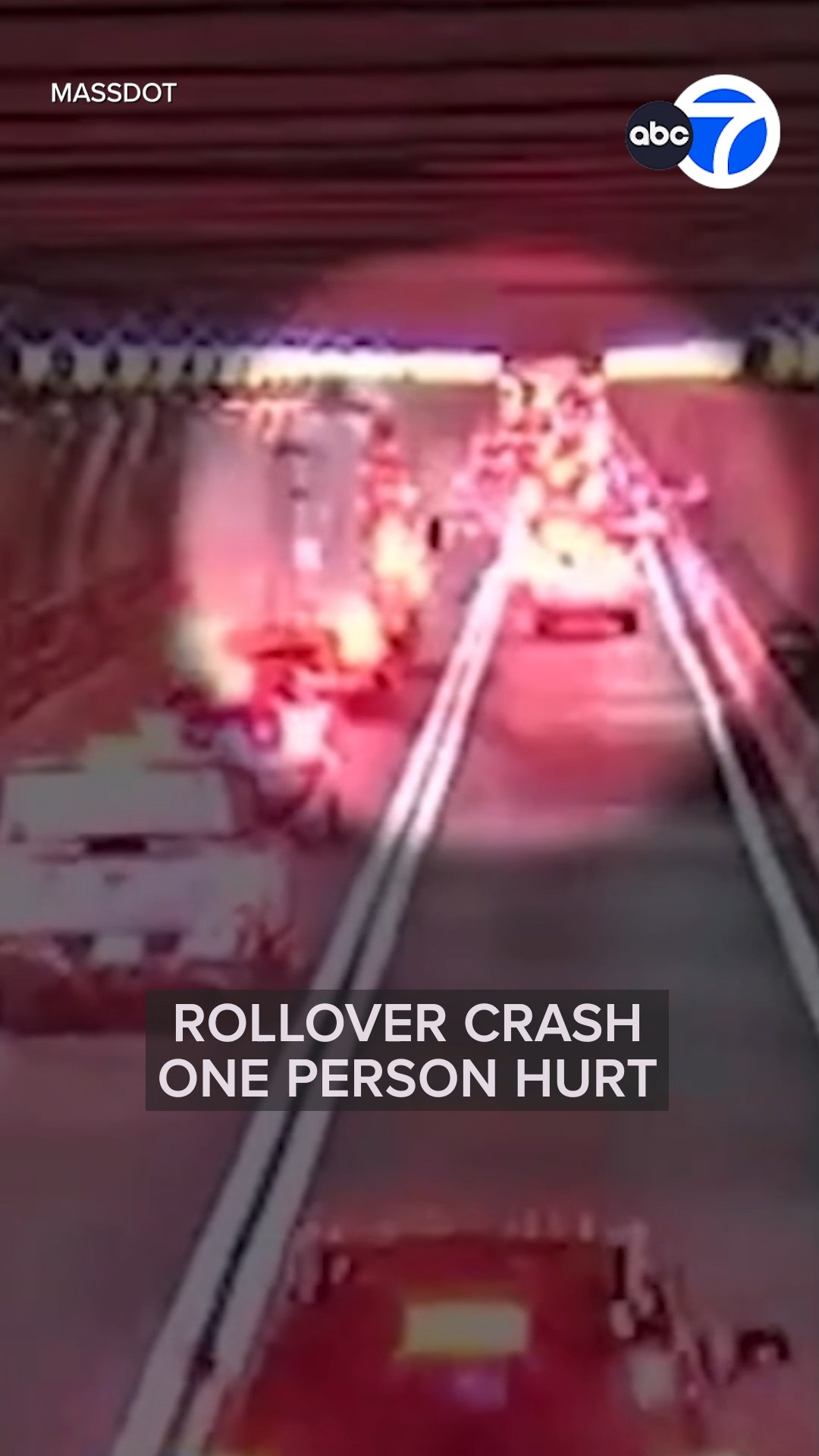 Rollover crash causes traffic nightmare in Boston
