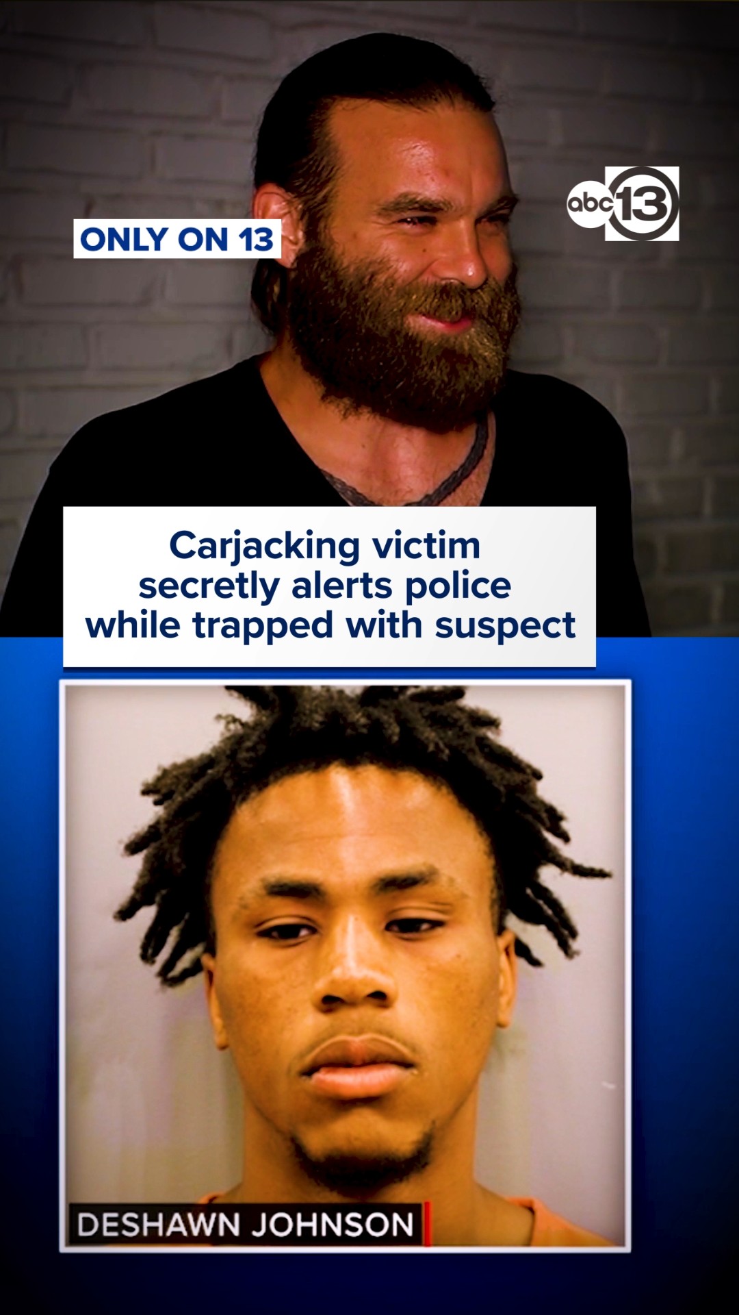 Carjacking victim secretly alerts police while trapped with suspect