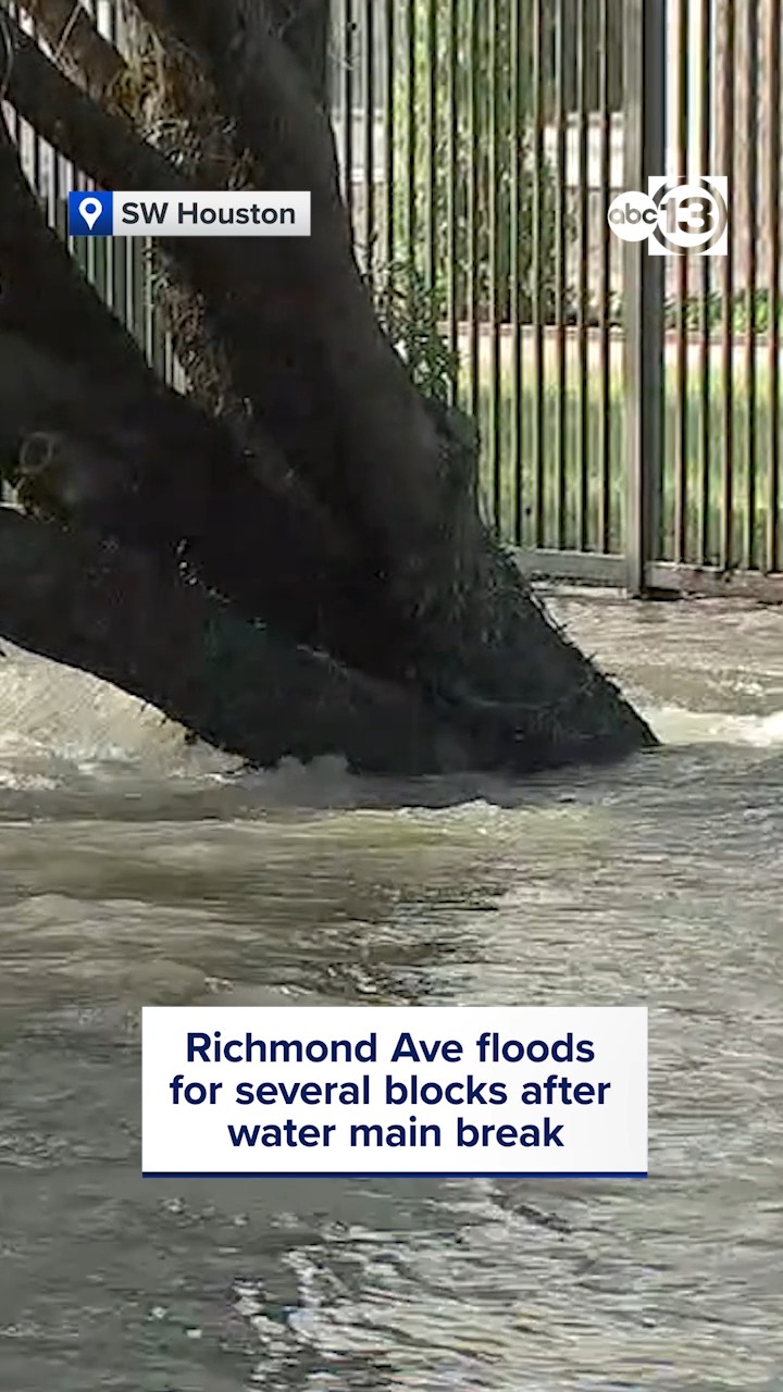 Several streets along Richmond Avenue are flooded