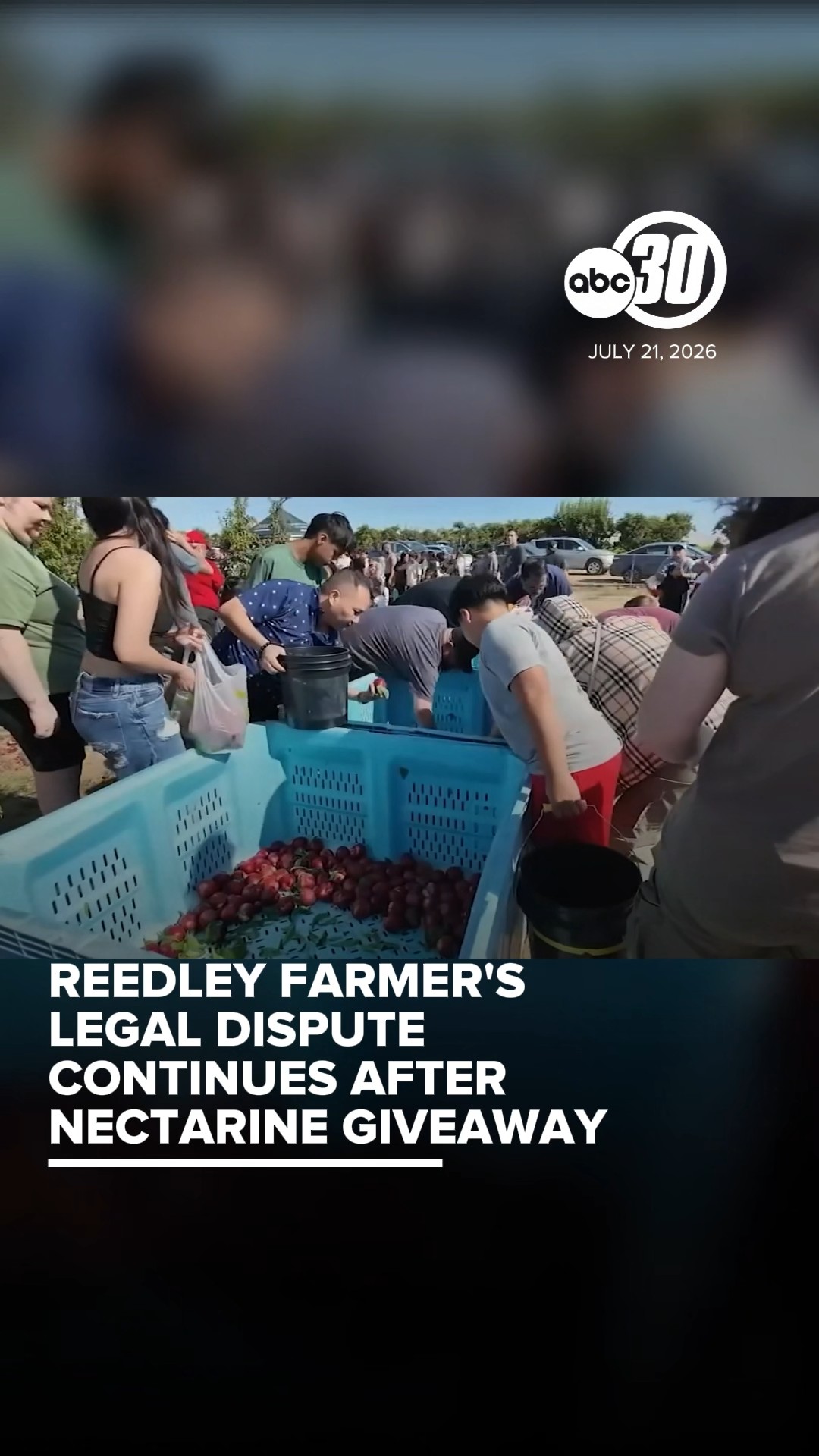 Reedley farmer's legal dispute continues after nectarine giveaway