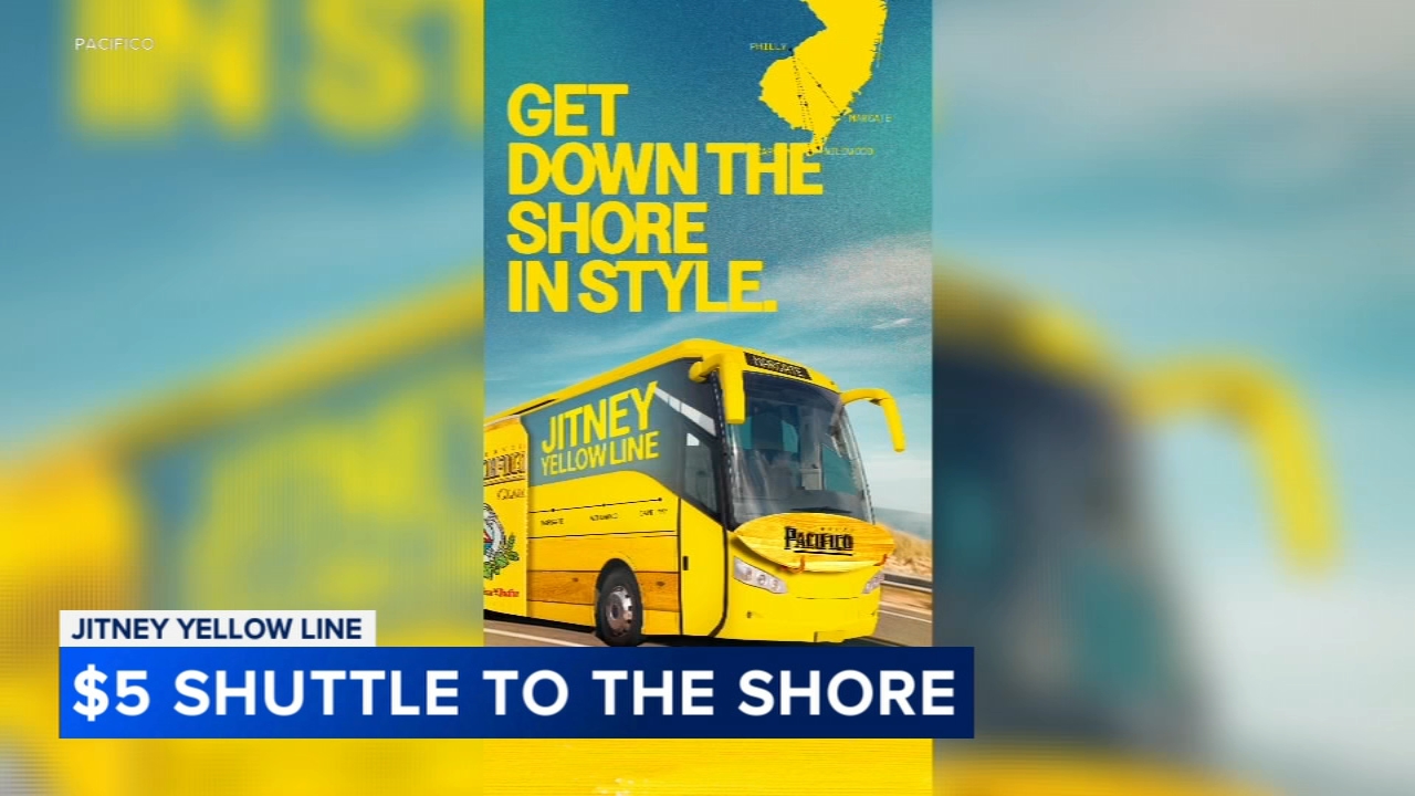Jitney Yellow Line running $5 trips from Philadelphia to the Jersey Shore