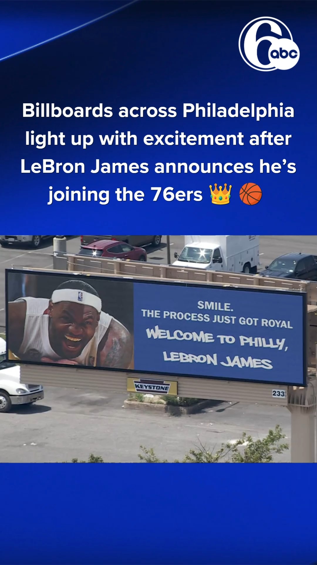 Billboards across Philly light up with excitement for LeBron James