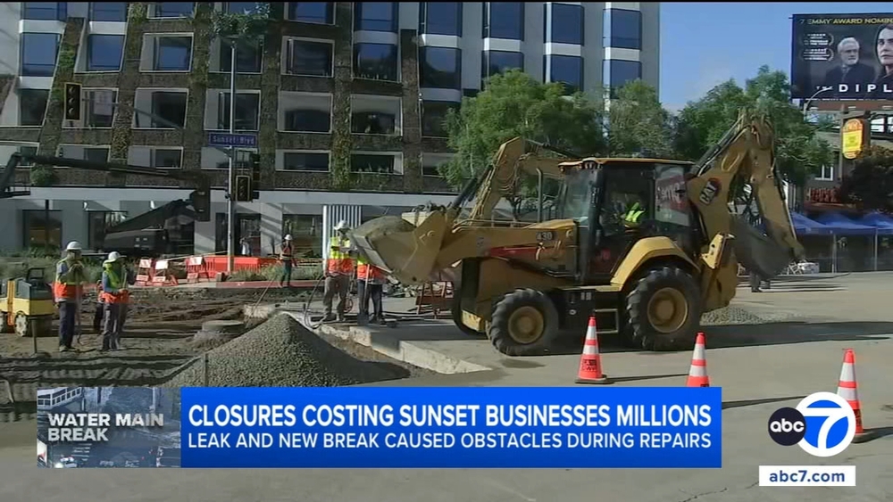Sunset Boulevard closure costing businesses millions
