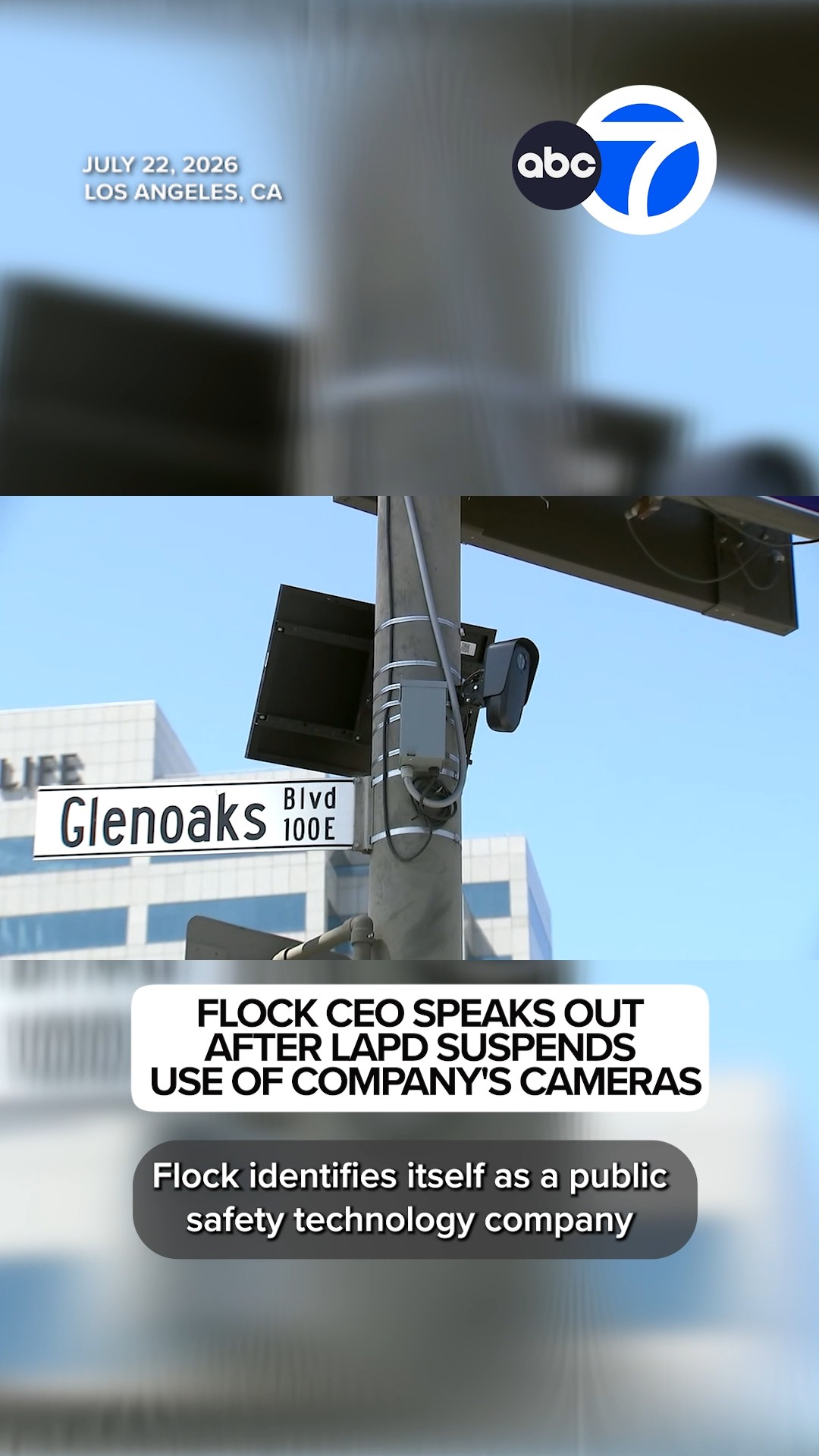 Flock CEO speaks out after LAPD suspends use of company's cameras