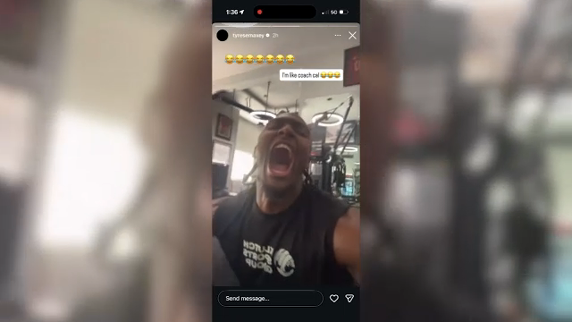 IMAGE: Tyrese Maxey reacts to news that Lebron James is coming to Philly.