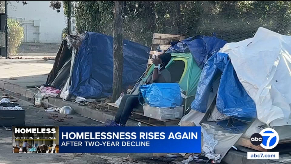 Homelessness in LA rises again after 2-year decline