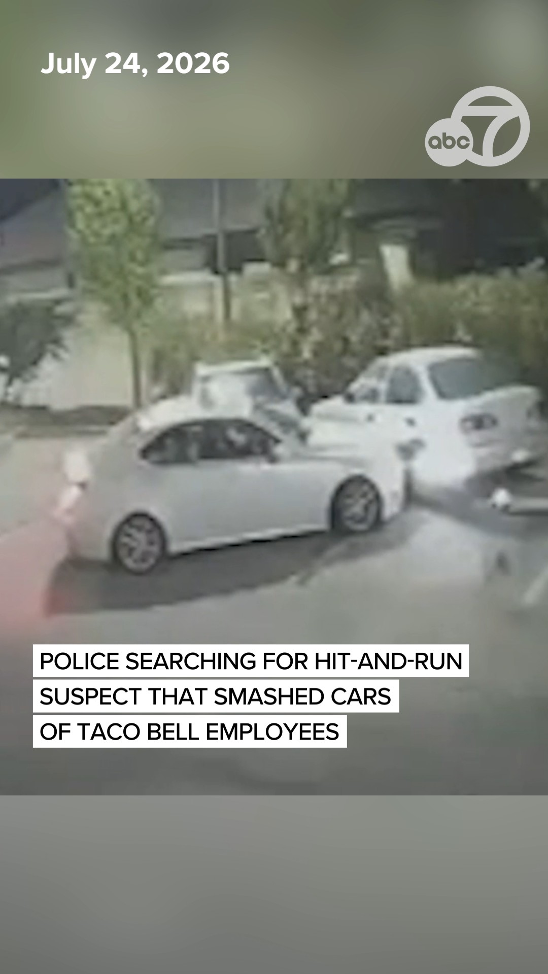 Police search for hit-and-run driver after video captures crash