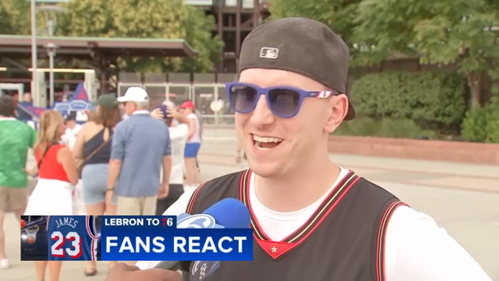 LeBron's arrival sparks excitement across Philadelphia