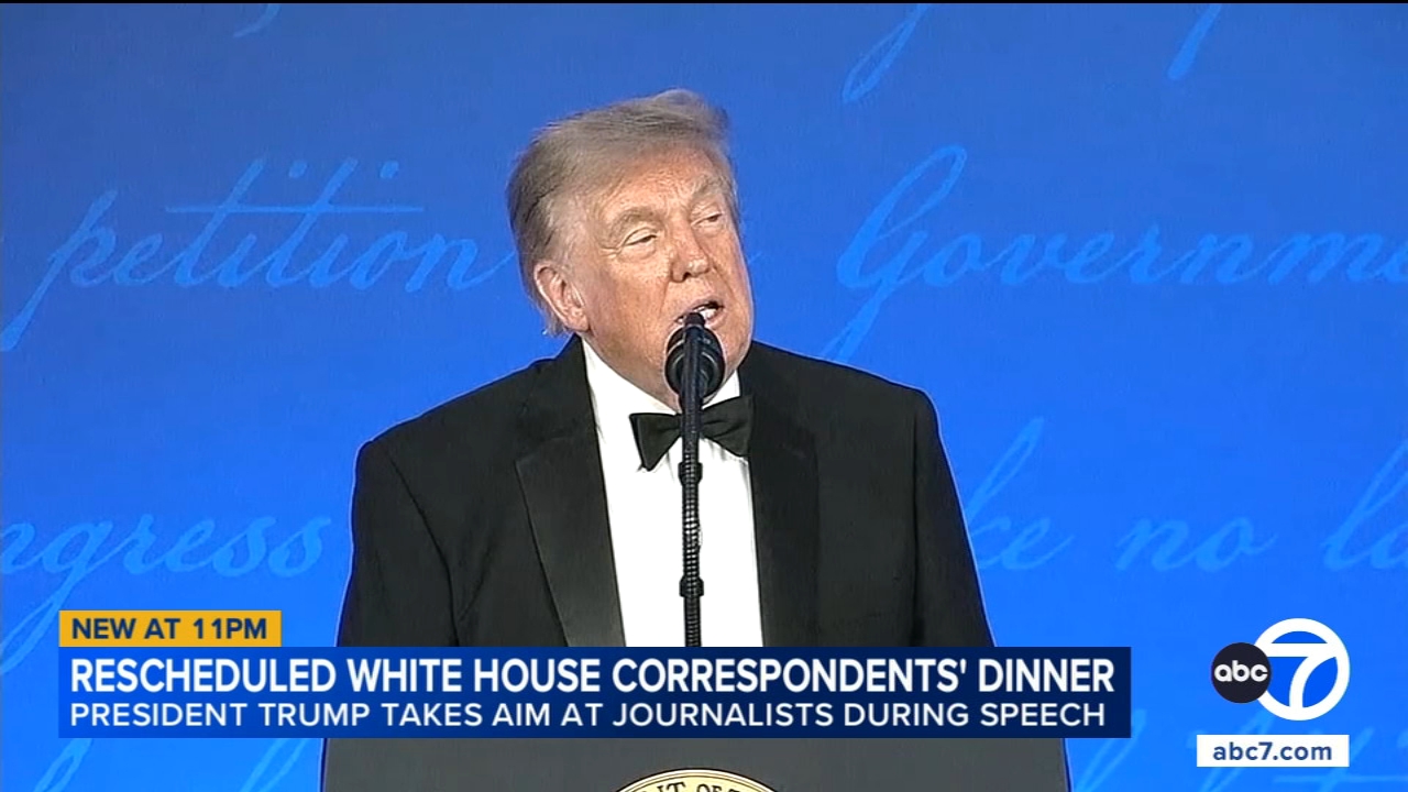 Trump lobs insults at political opponents, press during WHCD