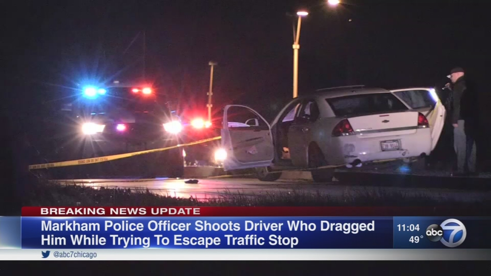 Markham officer dragged 800 ft shoots driver who tried to flee traffic