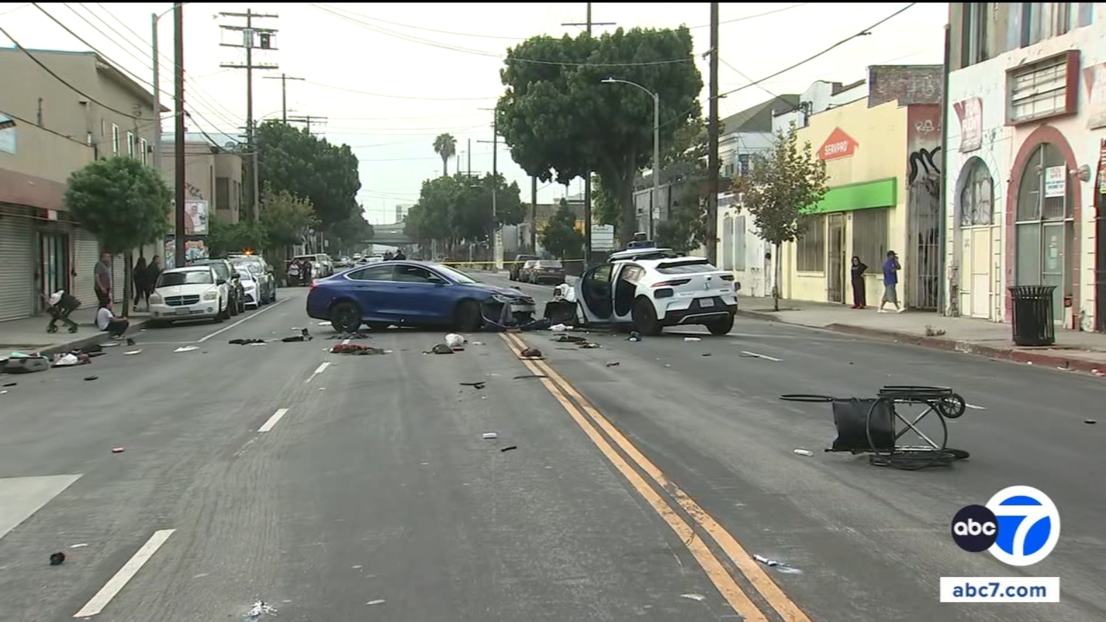 2-car crash involving Waymo vehicle in Pico-Union leaves 1 hospitalized 2-car crash involving Waymo vehicle in Pico-Union leaves 1 hospitalized