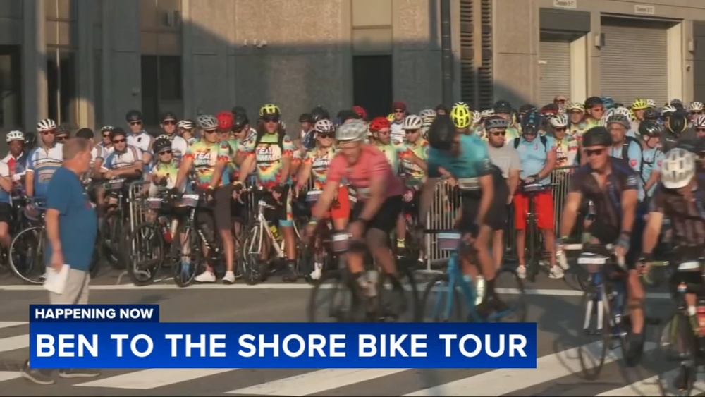 More than 2,000 cyclists take part in the Ben to the Shore bike tour