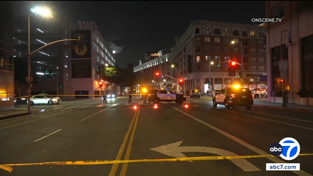 Gunman fires into crowd in overnight shooting in downtown LA
