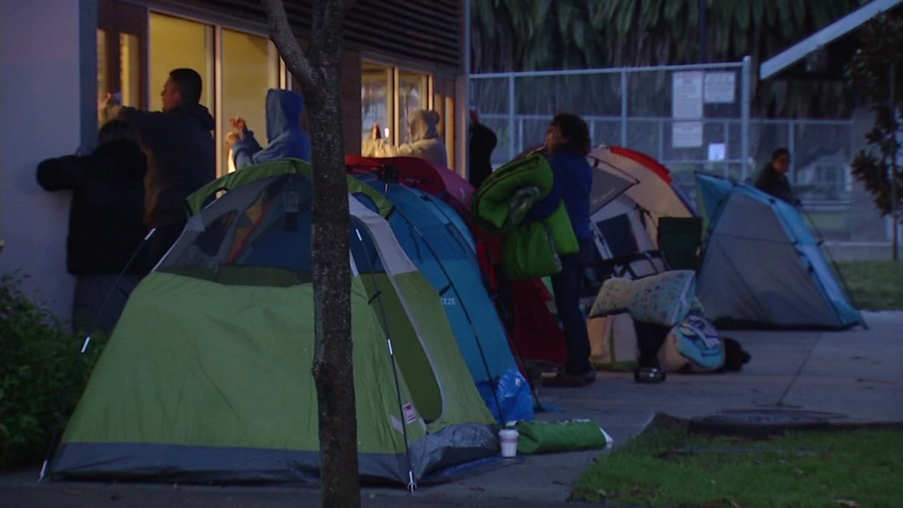 Parents camp put for childcare program in South San Francisco