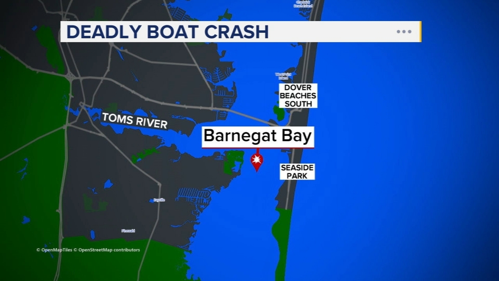 1 dead, 3 injured after boat crashes into channel marker in NJ