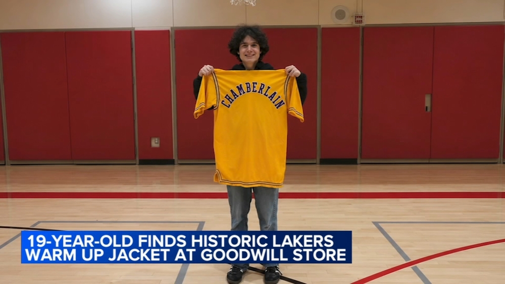 Tracy's Sports Shorts: Teen finds Wilt Chamberlain warm-up at Goodwill