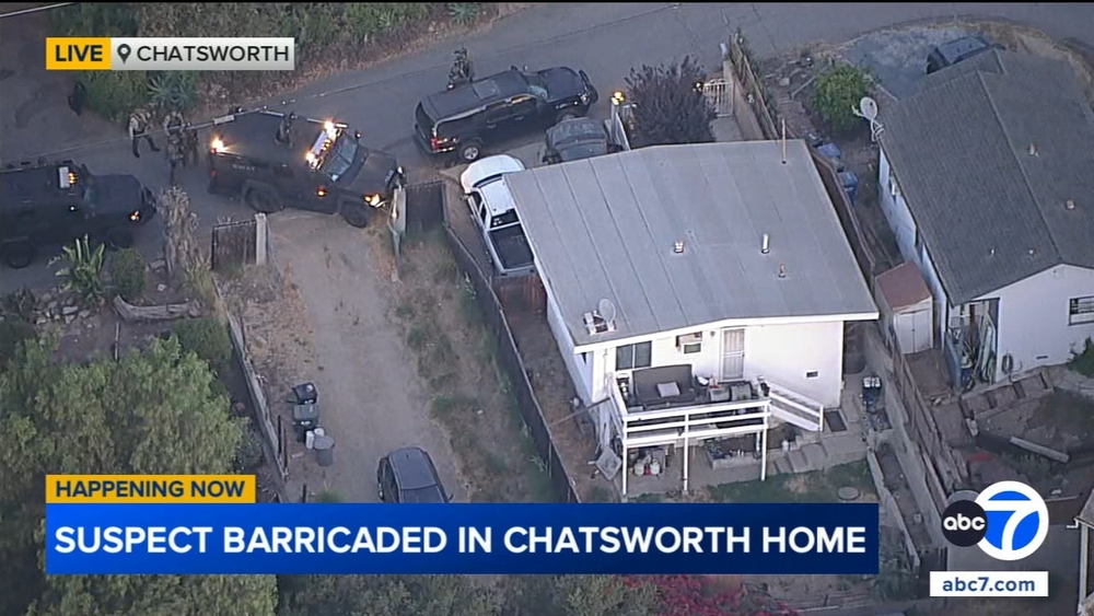 Shots fired during barricade situation at Chatsworth home