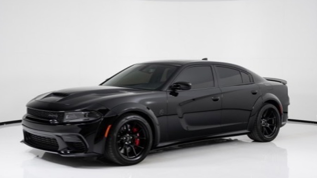 Pictured: A Dodge Charger similar to the vehicle being sought for a fatal hit-and-run in the Eastwick section of Philadelphia.