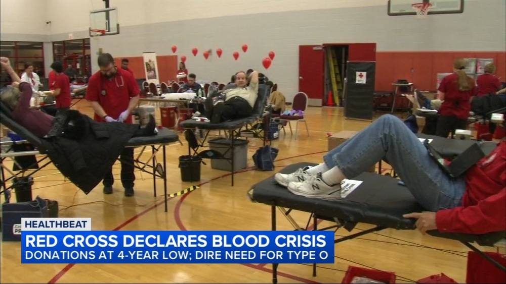 American Red Cross declares blood crisis, says donations are at 4-year low