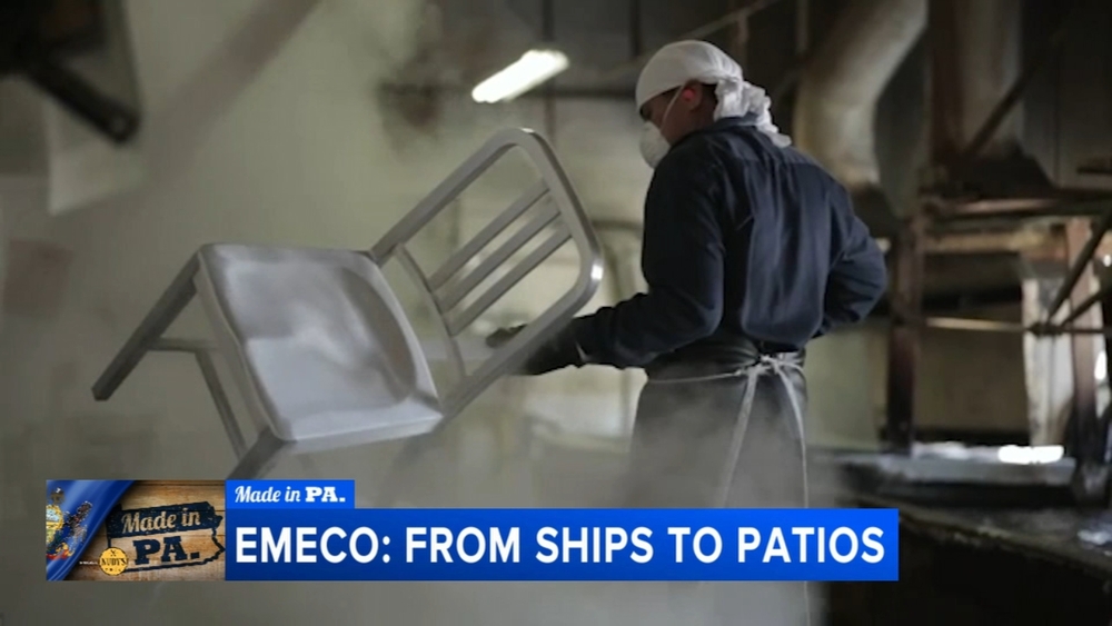 Pennsylvania-based Emeco builds durable furniture from its Navy Chair legacy