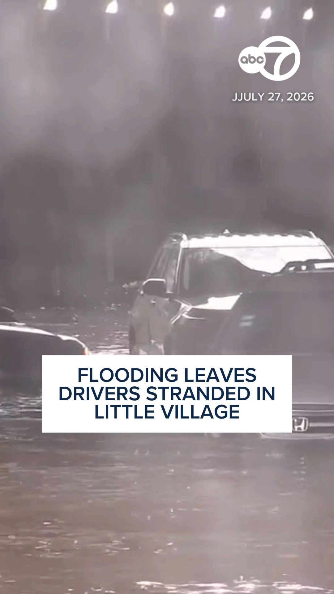 Flooding leaves drivers stranded in Little Village