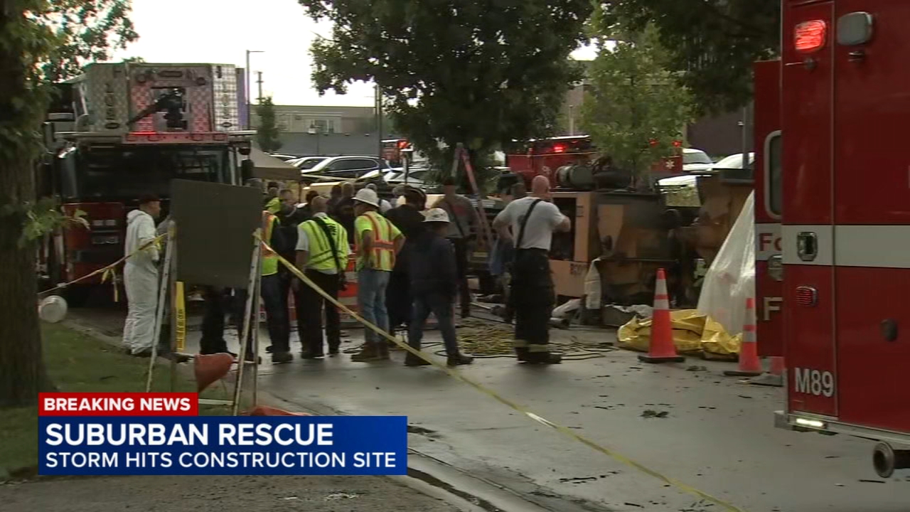 1 stuck in storm sewer, another rescued as heavy rain hits west suburb