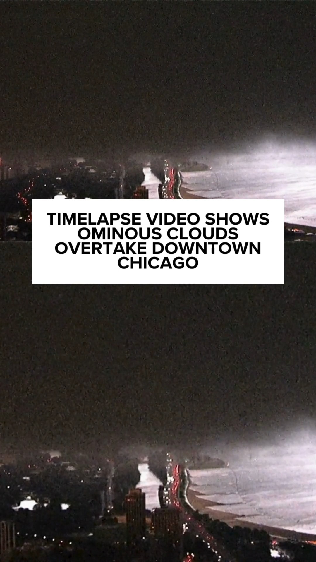 ABC7 camera shows clouds overtake downtown Chicago
