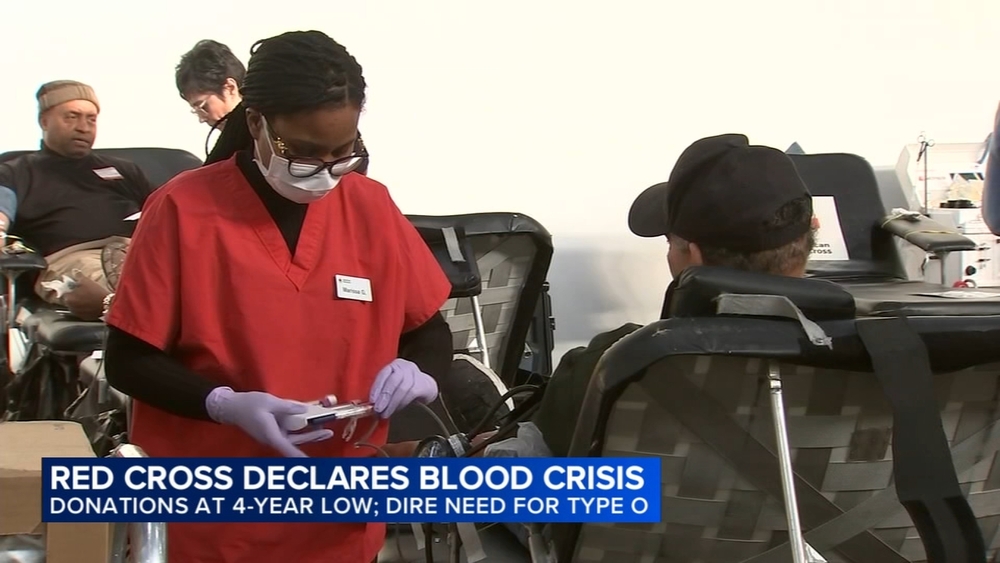 Red Cross declares blood crisis, says donations are at 4-year low