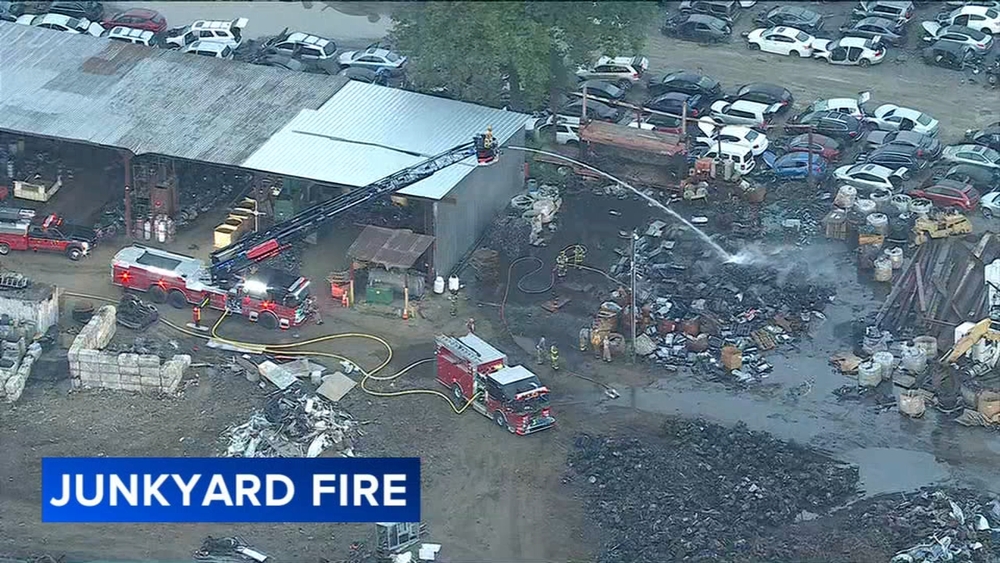 Multiple vehicles catch fire at recycling plant in Gloucester County
