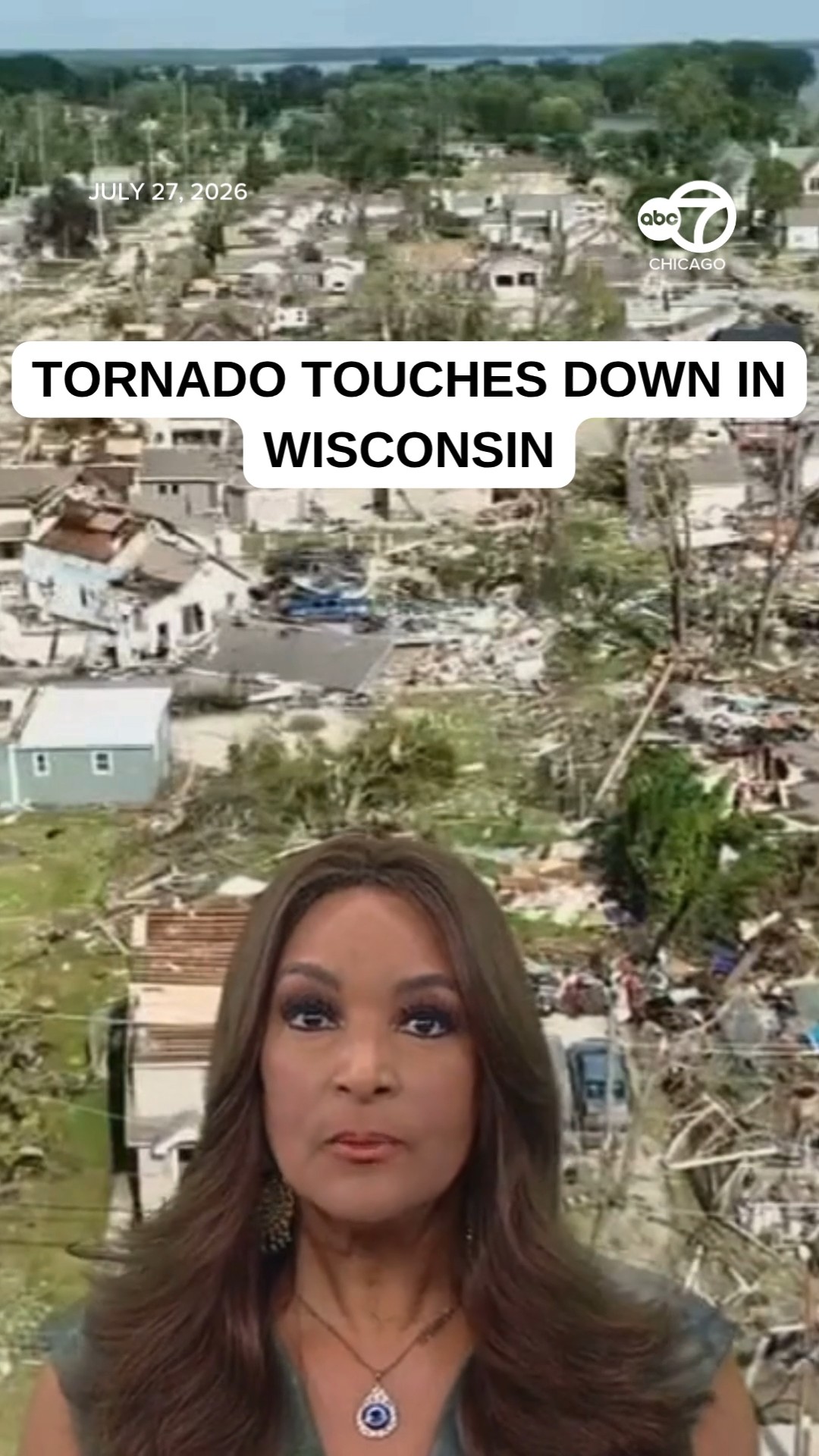 Tornado touches down in Wisconsin