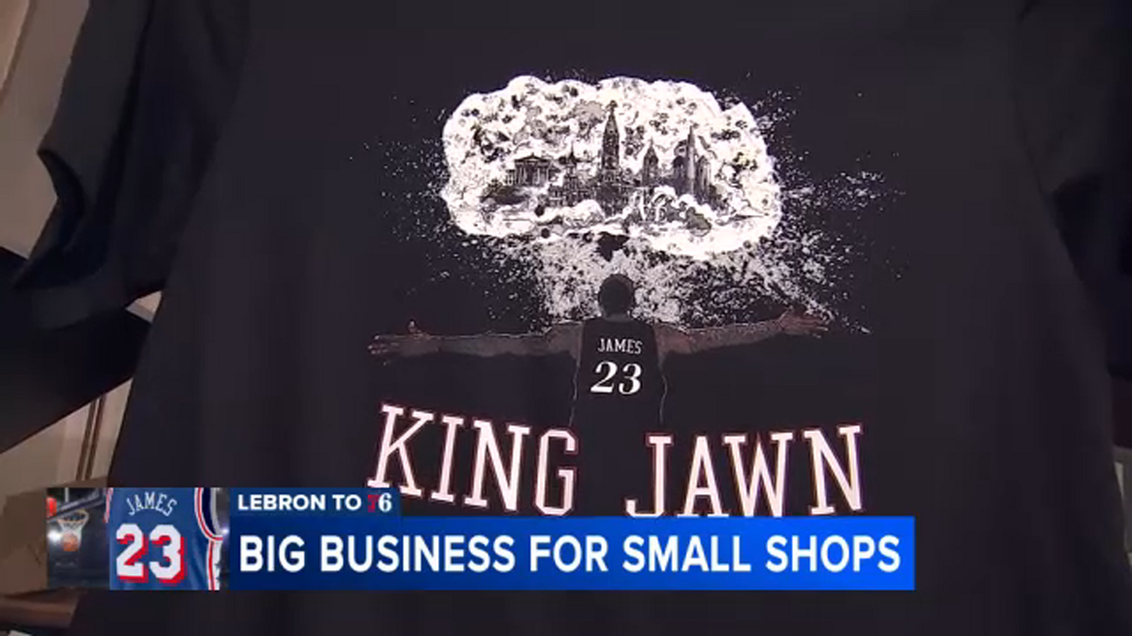 Small businesses in Philadelphia getting big boost as LeBron James signs with 76ers