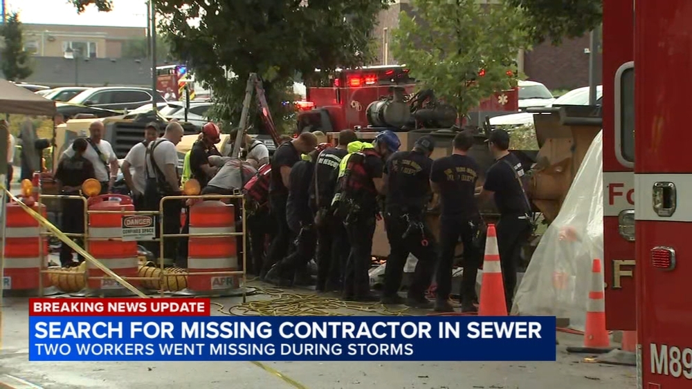 1 missing in storm sewer, 1 rescued as heavy rain hits west suburb