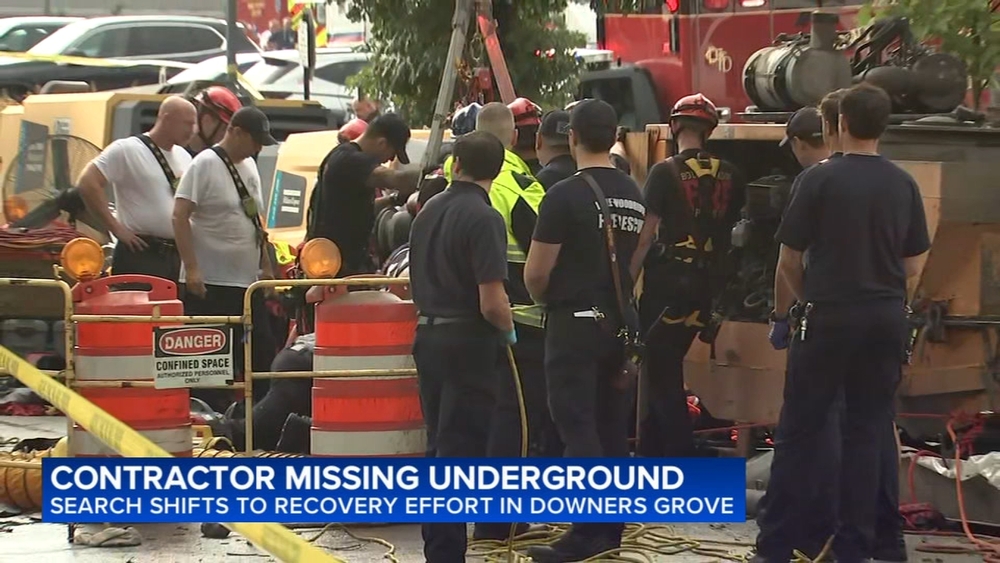 Contractor remains missing after being trapped in Downers Grove sewer
