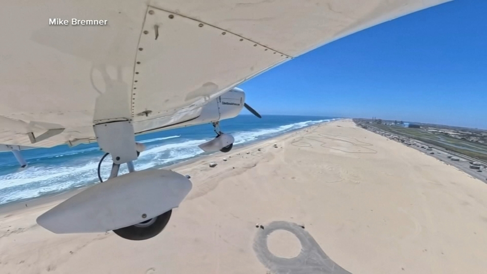 Pilot, teen safe after small plane makes emergency landing at California beach