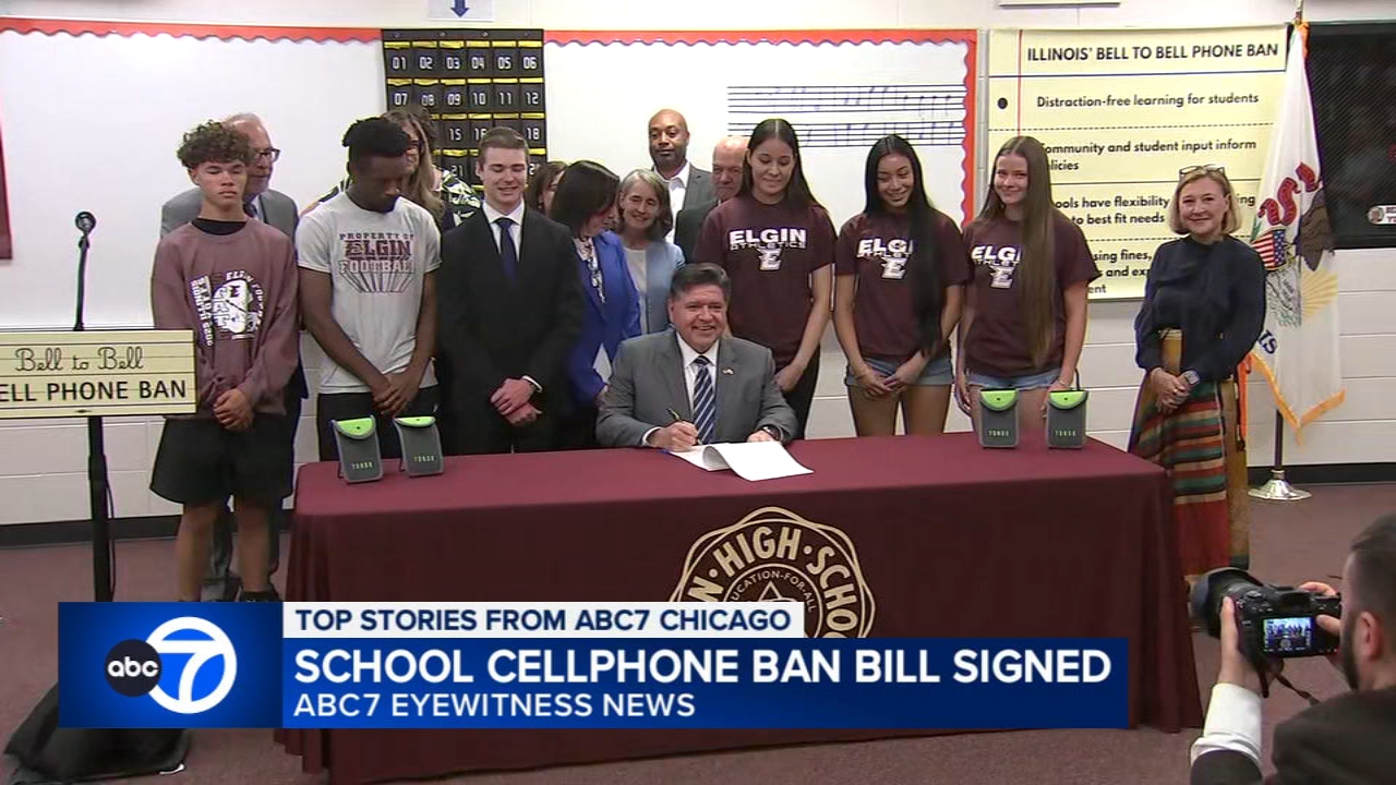 Gov. Pritzker signs 'bell-to-bell' school cellphone ban into law