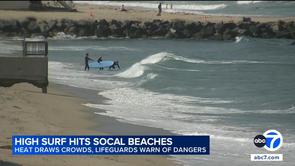 More heat on the way as high surf keeps LA County lifeguards busy