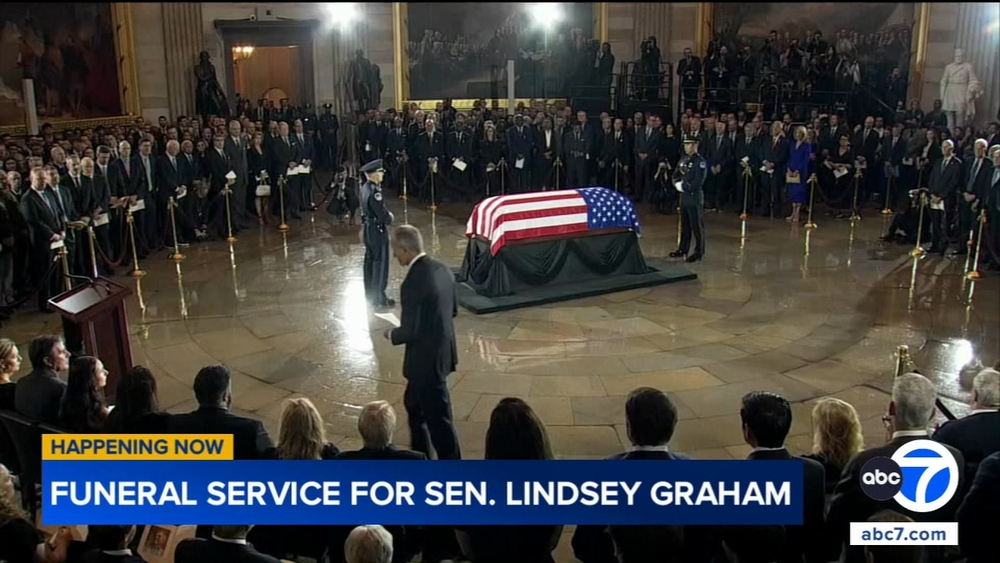 Sen. Lindsey Graham remembered in Capitol ceremony, funeral