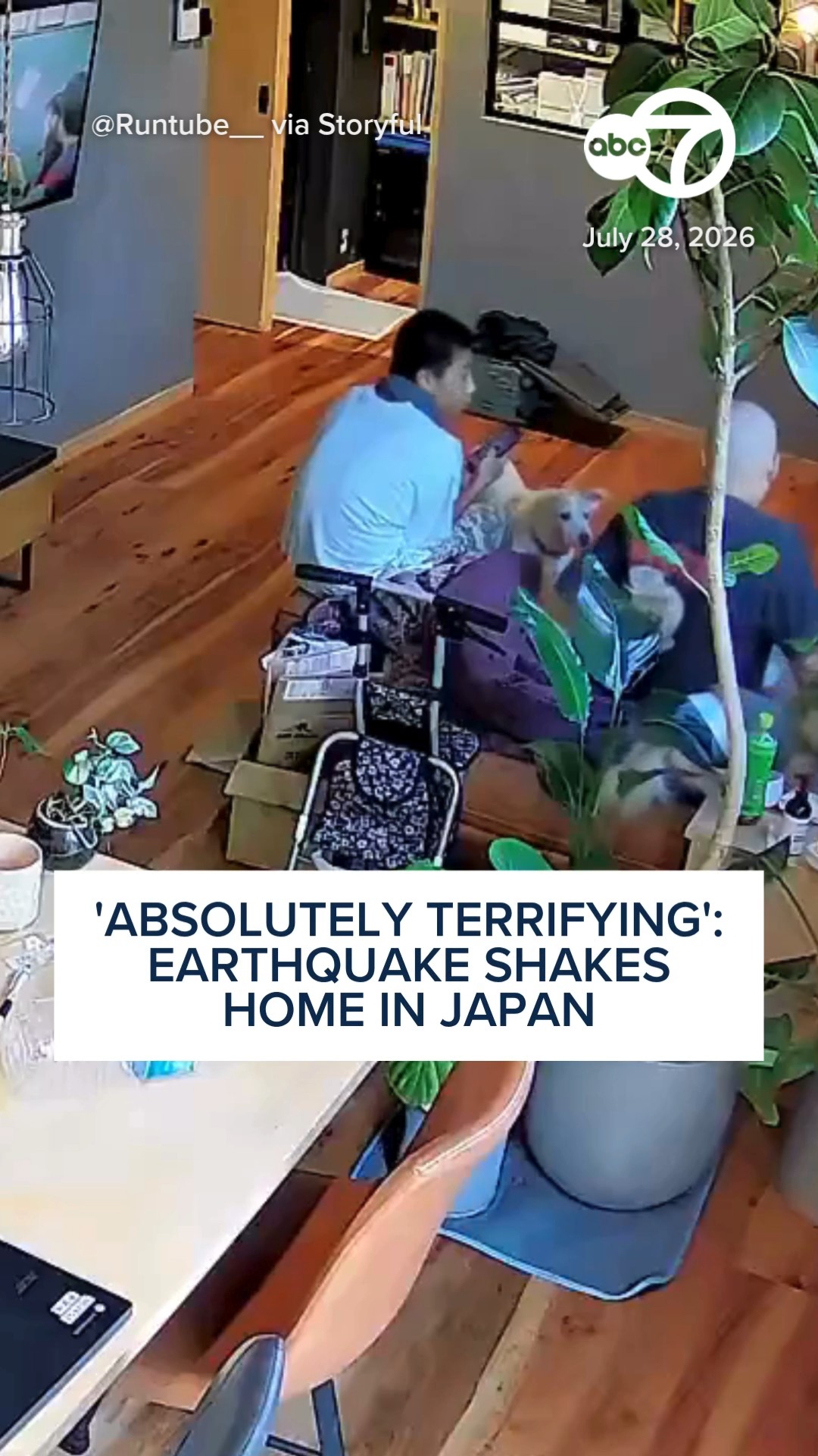 'Absolutely Terrifying': Earthquake Shakes Home in Japan