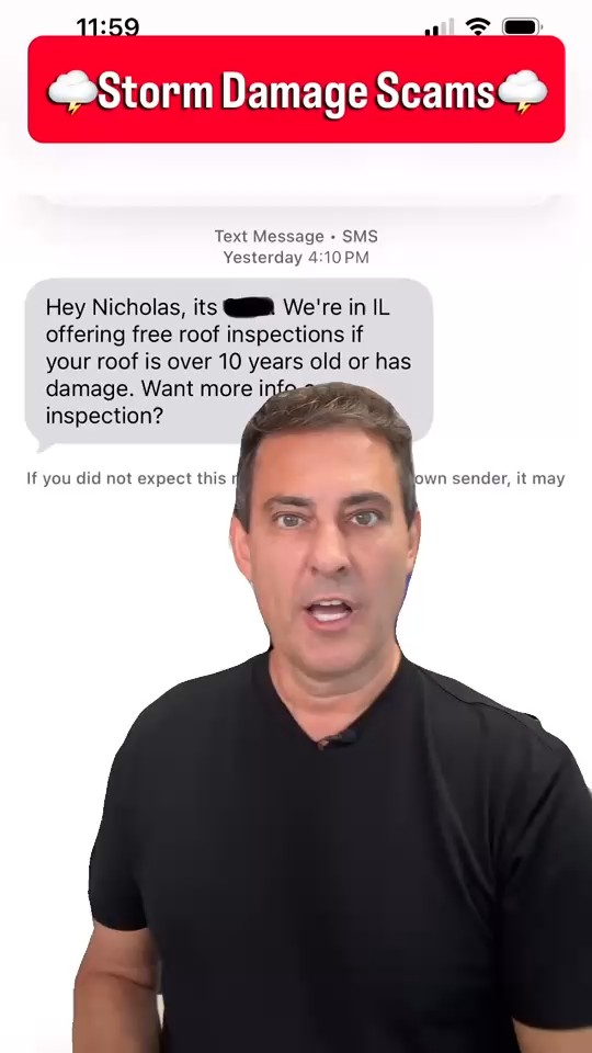 Avoid storm damage scams